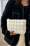 Quilted Puffy Pouch Clutch Bag