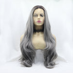 Lace Front Wigs Synthetic Long Wavy 24" 130% Density