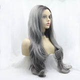 Lace Front Wigs Synthetic Long Wavy 24" 130% Density