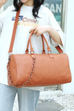 PU Leather Weekender Travel Duffle Bag