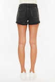 High Waist Distressed Denim Shorts