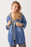 Hooded Denim Shirt