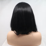 Lace Front Wigs Synthetic Mid-length Straight 12" 130% Density