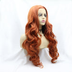 Lace Front Wigs Synthetic Long Wavy 24" 130% Density