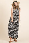 Leopard Maxi Dress with Pockets