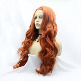 Lace Front Wigs Synthetic Long Wavy 24" 130% Density