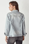 Distressed Button Up Jacket