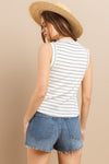 Striped Round Neck Tank