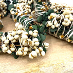 White Sage & Copal Smudge Stick With Eucalyptus, White Tallow Berries, 4"