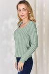 Ribbed Long Sleeve T-Shirt