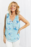 Off To Brunch Full Size Floral Tank Top