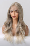 Lace Front Wigs Synthetic Long Wave 24" 150% Density in Medium Blonde Highlights