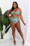 Take A Dip Twist High-Rise Bikini in Sage