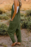 V-Neck Sleeveless Jumpsuit with Pocket