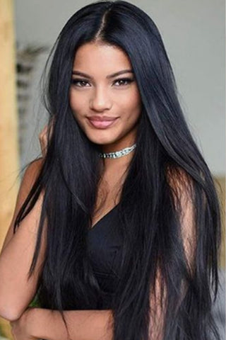 Straight Synthetic Wigs 26" Long 150% Density