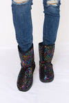 Sequin Thermal Flat Boots