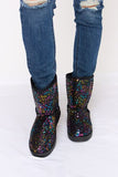 Sequin Thermal Flat Boots