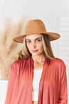 Flat Brim Fedora Fashion Hat