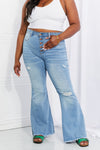 Jess Button Flare Jeans