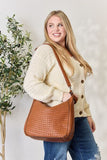 Weaved Vegan Leather Handbag