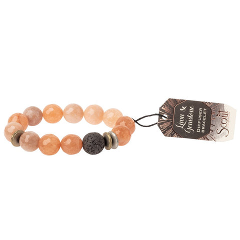 Lava & Gemstone Diffuser Bracelet