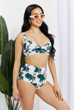 Take A Dip Twist High-Rise Bikini in Forest