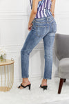 Amara High Rise Slim Straight Jeans