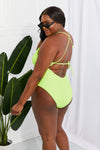 High Tide One-Piece in Lemon-Lime