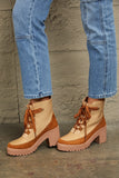 Lace Up Lug Boots