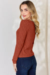 Ribbed Long Sleeve T-Shirt