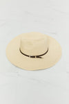 Boho Summer Straw Fedora Hat