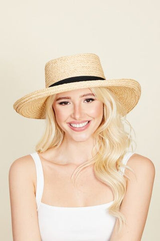 Wide Brim Straw Weave Hat