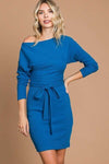 Off Shoulder Dorman Sleeve Dress