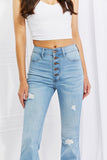 Jess Button Flare Jeans