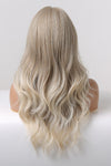 Lace Front Wigs Synthetic Long Wave 24" 150% Density in Medium Blonde Highlights