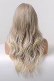 Lace Front Wigs Synthetic Long Wave 24" 150% Density in Medium Blonde Highlights