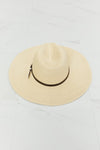 Boho Summer Straw Fedora Hat