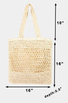 Straw-Paper Crochet Tote Bag