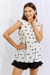 Shine Bright Full Size Butterfly Sleeve Star Print Top