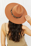 In The Wild Leopard Detail Fedora Hat