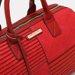 Scallop Stitched Boston Bag