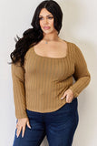 Ribbed Long Sleeve T-Shirt