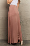 For The Day Full Size Flare Maxi Skirt in Chocolate