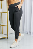 Wide Waistband Cropped Joggers