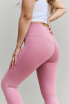 Fit For You Full-Size High Waist Active Leggings in Light Rose