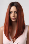 Full-Machine Wigs Synthetic Mid-Length Straight 27"