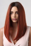 Full-Machine Wigs Synthetic Mid-Length Straight 27"