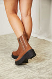 Side Zip Platform Boots