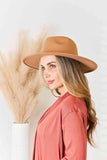 Flat Brim Fedora Fashion Hat