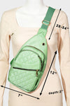 Multi-Layer Zipper Crossbody Bag